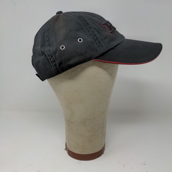 RCA Embroidered Strapback Hat Cap Black Red Accents 100% Cotton - Picture 6 of 11